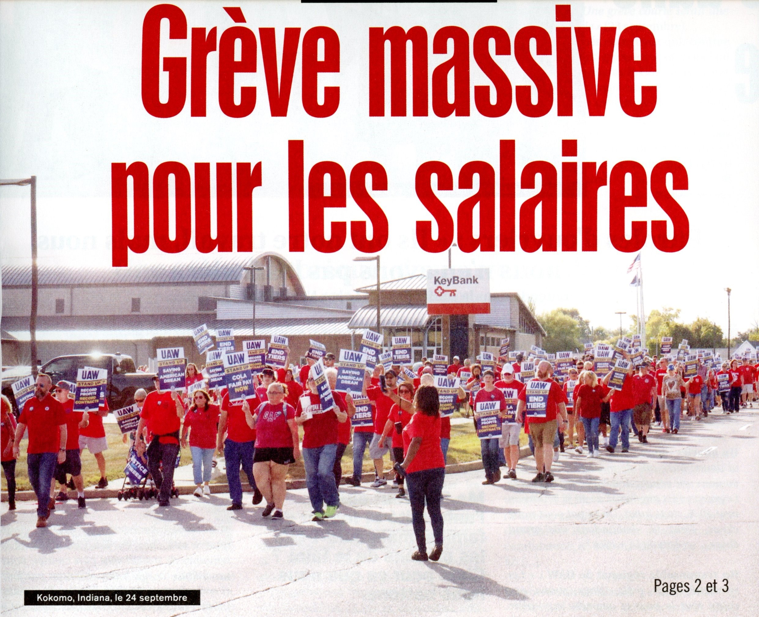 Grève massive pour les salaires aux USA